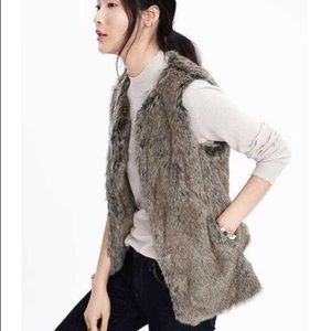 Banana republic fur vest